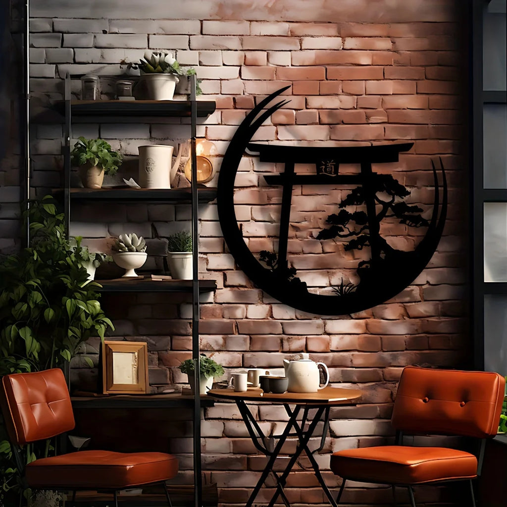 Zen Torii Gate Metal Wall Art