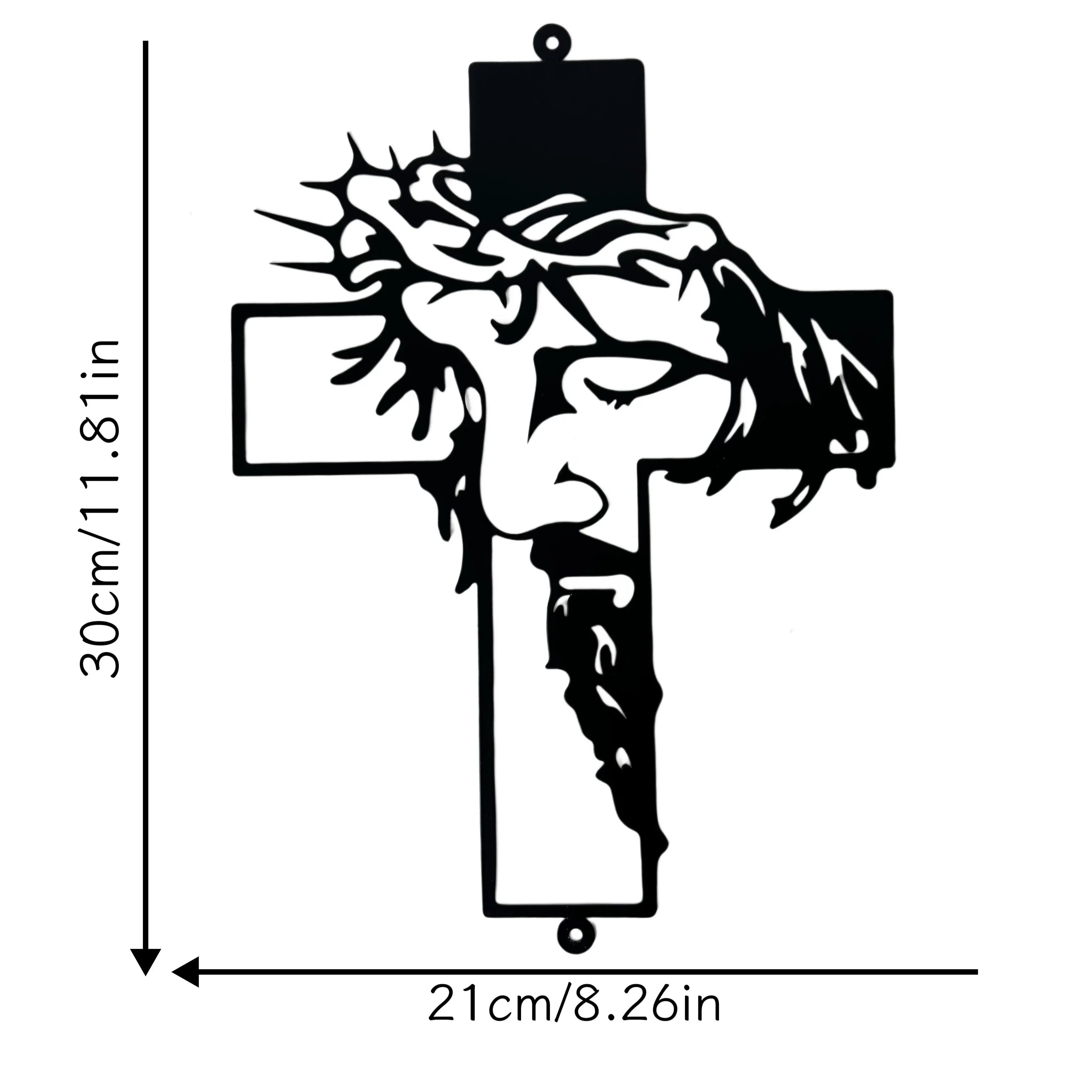 Rustic Jesus Cross Wall Art