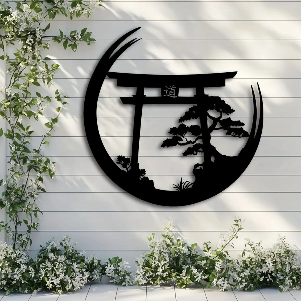 Zen Torii Gate Metal Wall Art