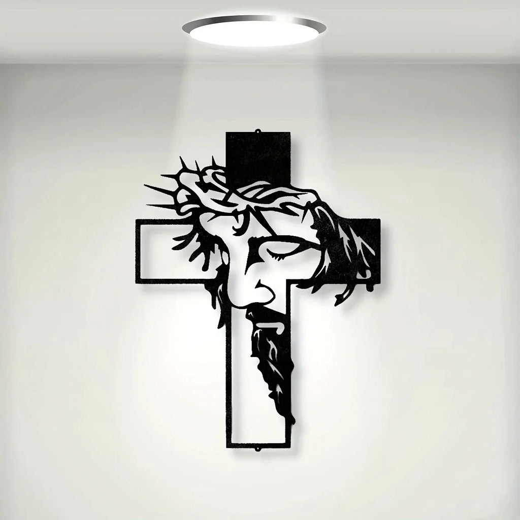 Rustic Jesus Cross Wall Art