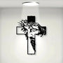 Rustic Jesus Cross Wall Art