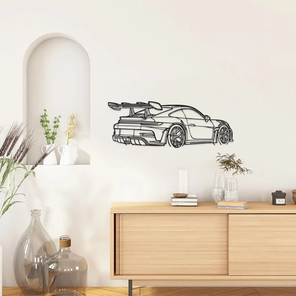 Minimalist Sports Car Metal Wall Art