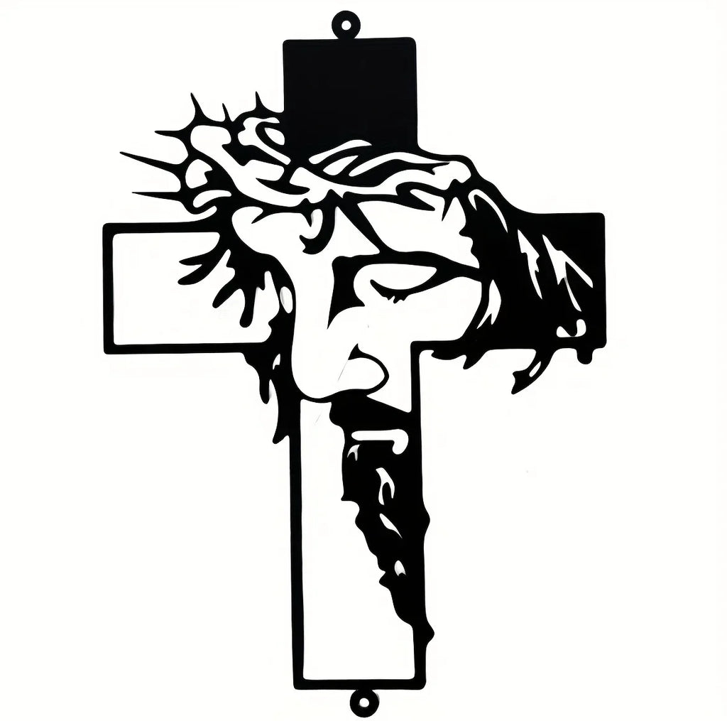 Rustic Jesus Cross Wall Art
