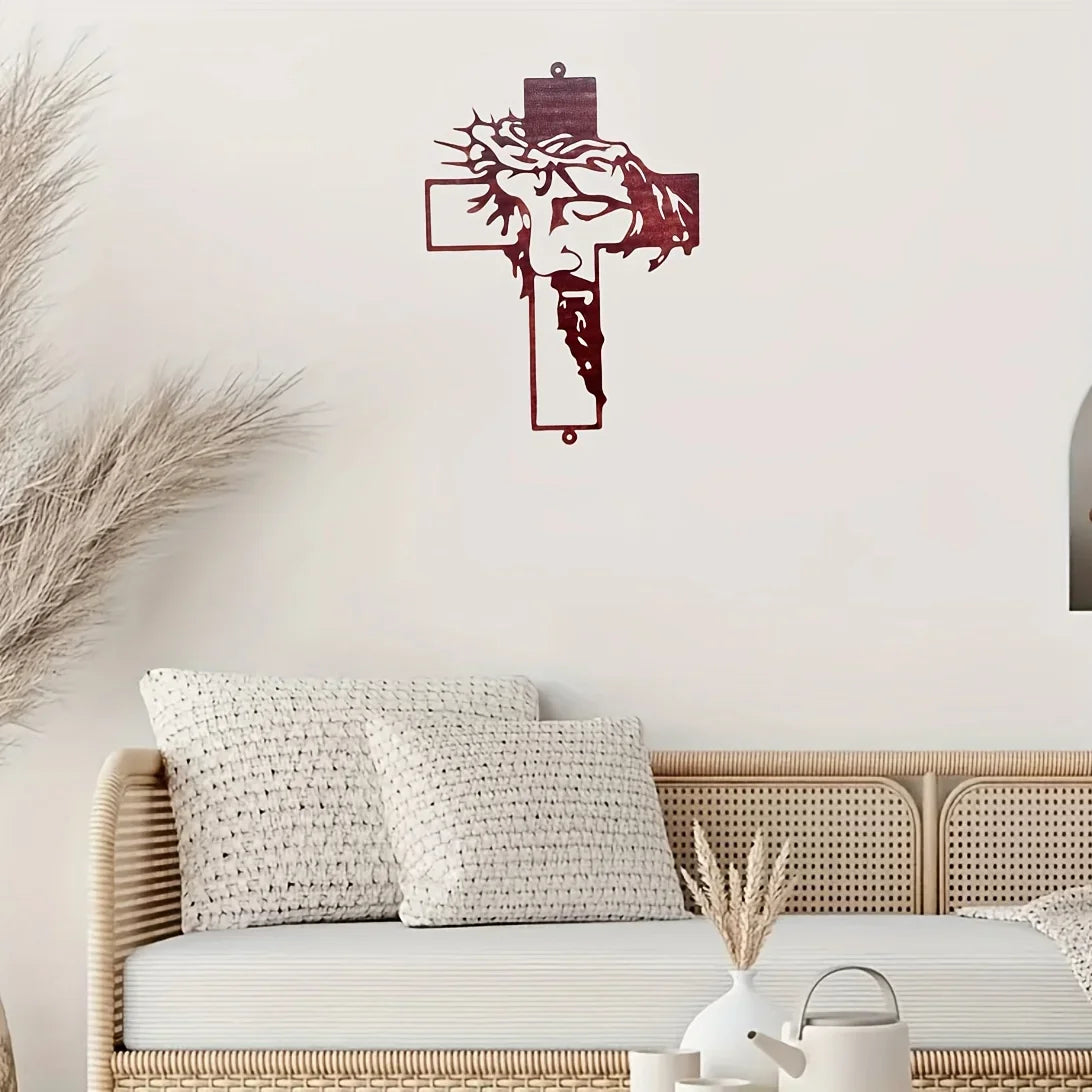 Rustic Jesus Cross Wall Art