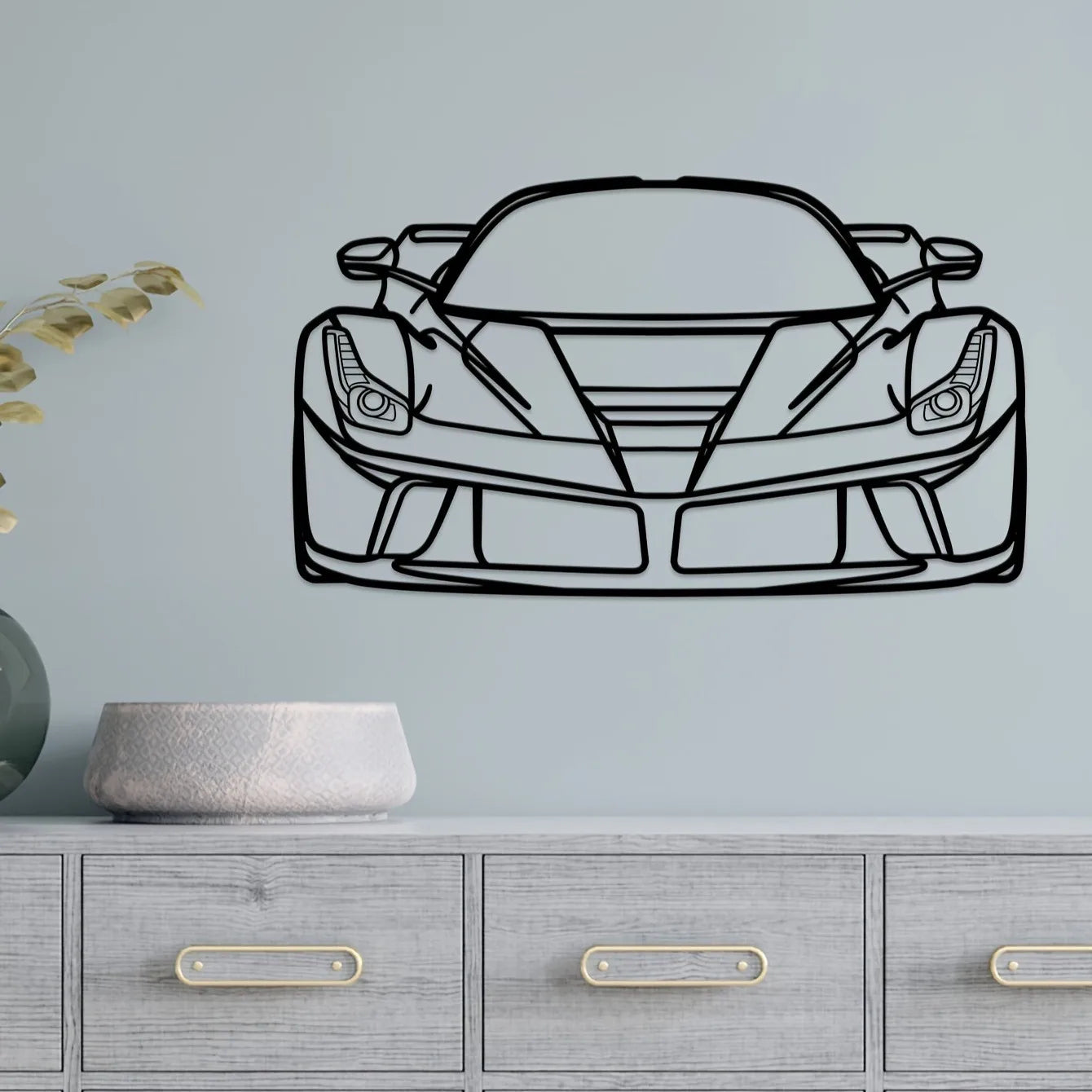 Performance Sports Car Metal Wall Art Collection