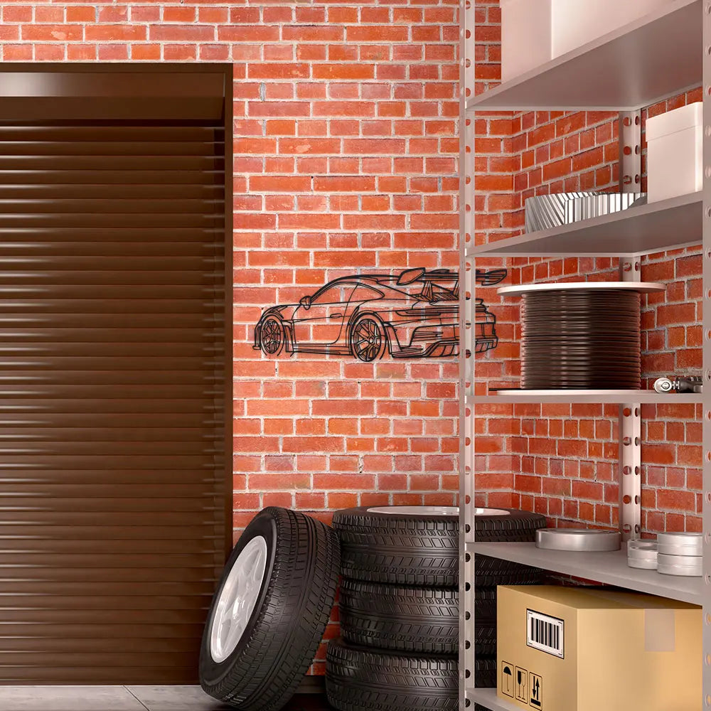 Minimalist Sports Car Metal Wall Art
