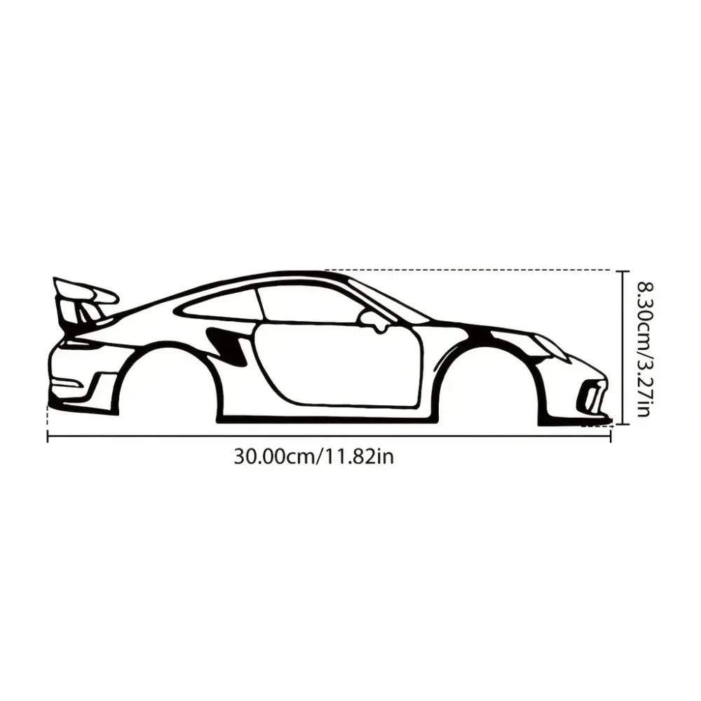Performance Sports Car Metal Wall Art Collection
