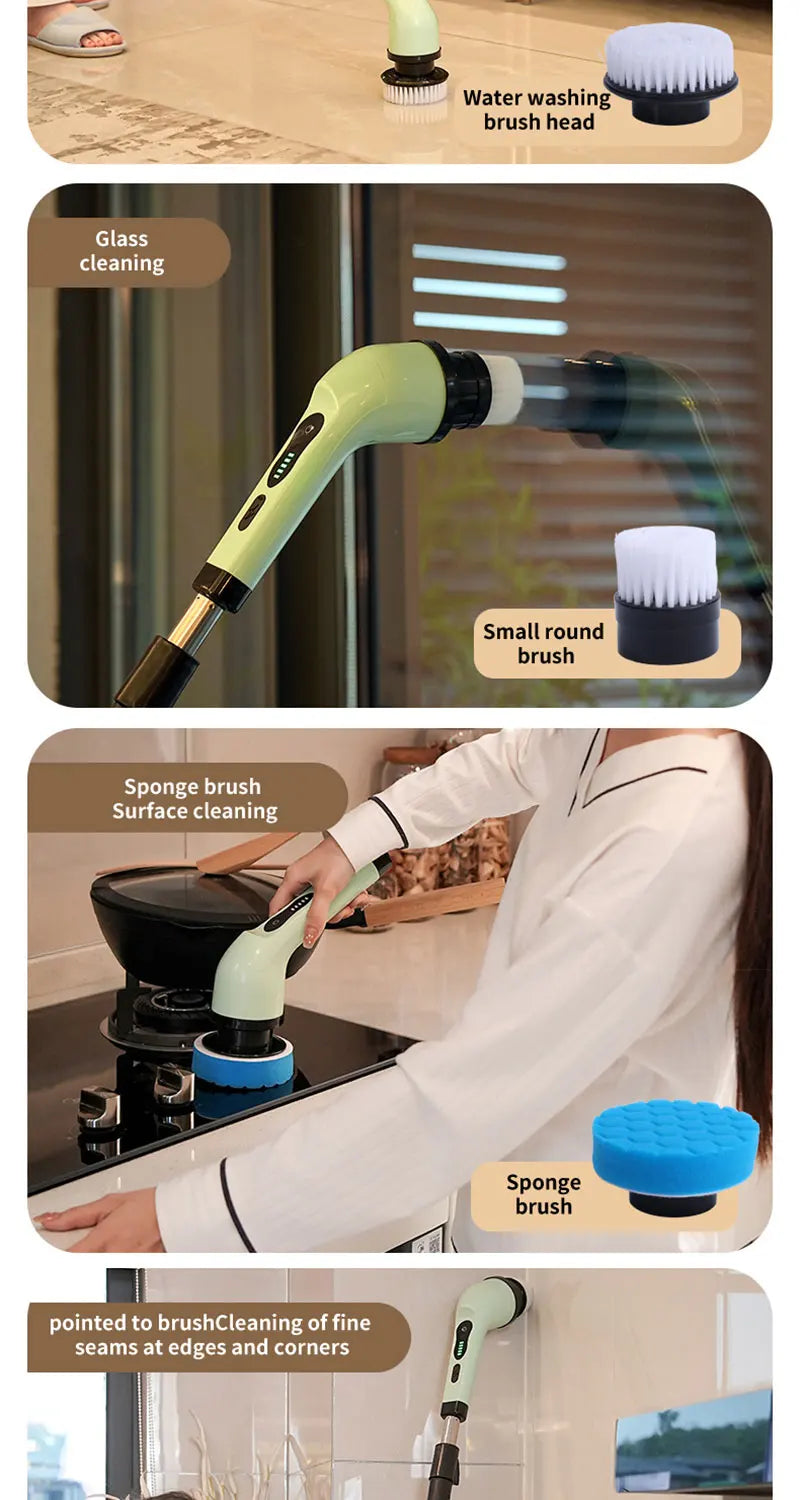 SpinForce™ 9-in-1 Electric Cleaning Brush