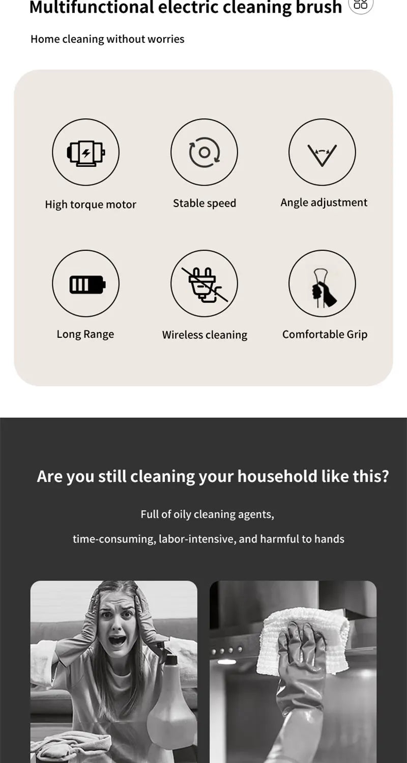 SpinForce™ 9-in-1 Electric Cleaning Brush
