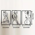 Abstract Figure Metal Wall Art Set