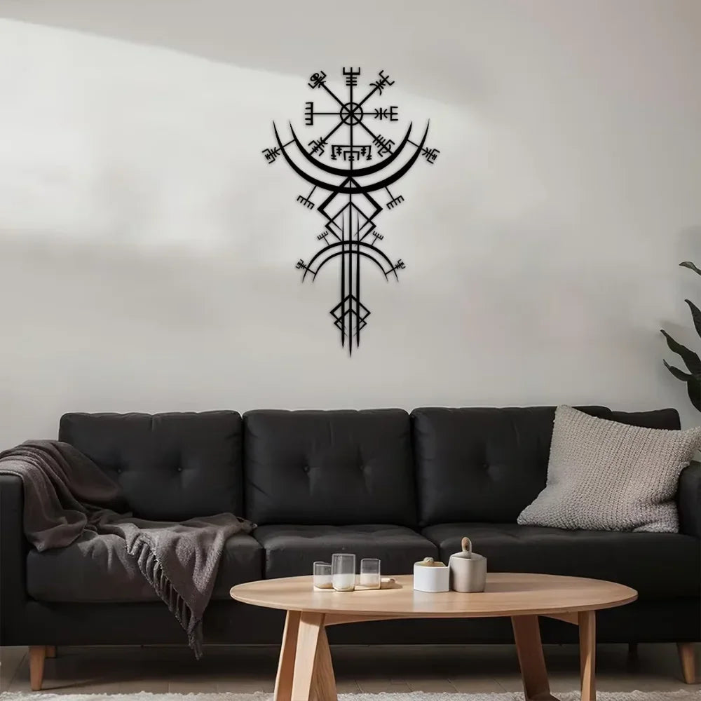 Nordic Symbol Metal Wall Art Collection