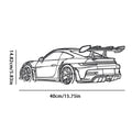 Minimalist Sports Car Metal Wall Art
