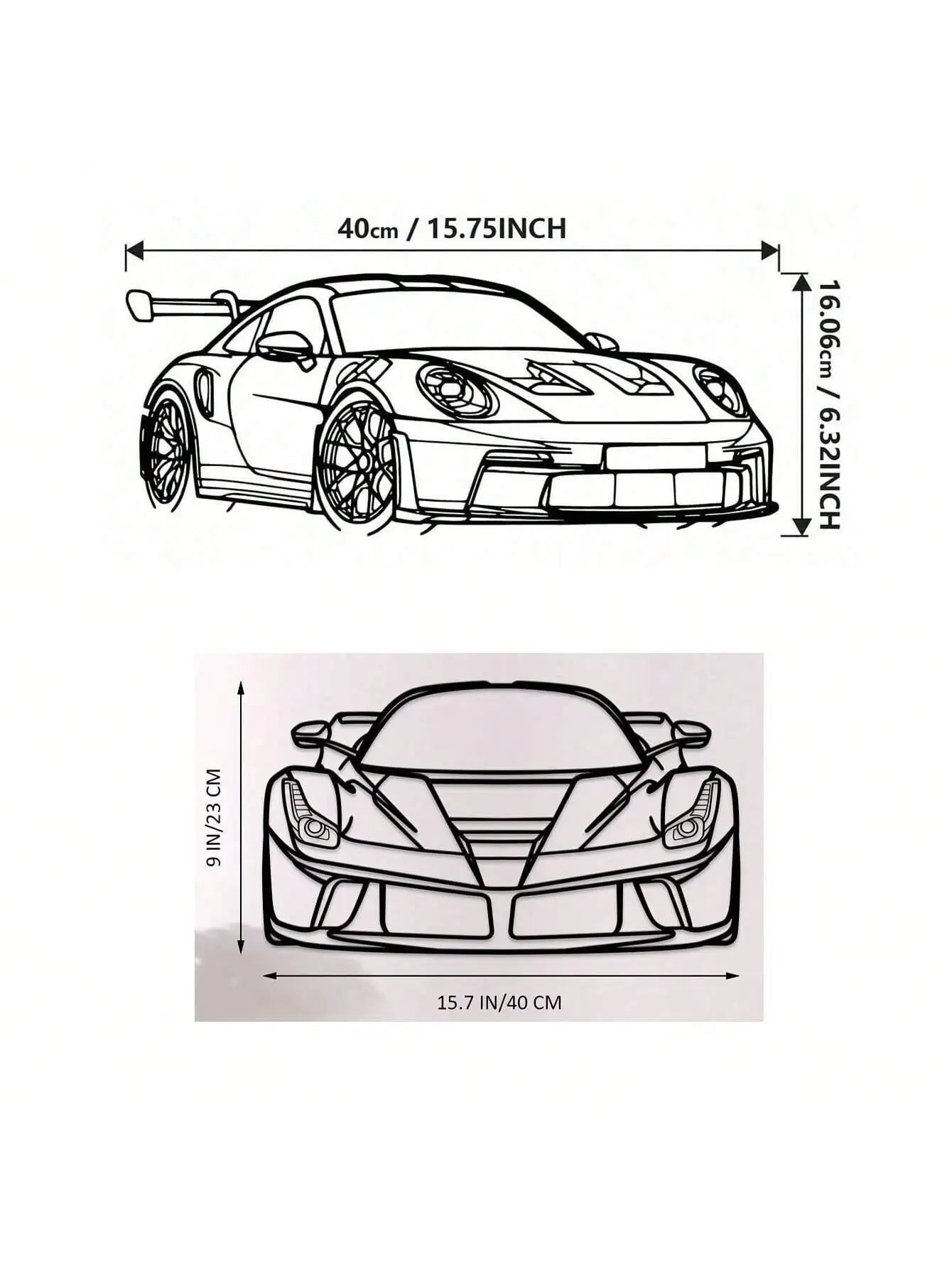 Performance Sports Car Metal Wall Art Collection