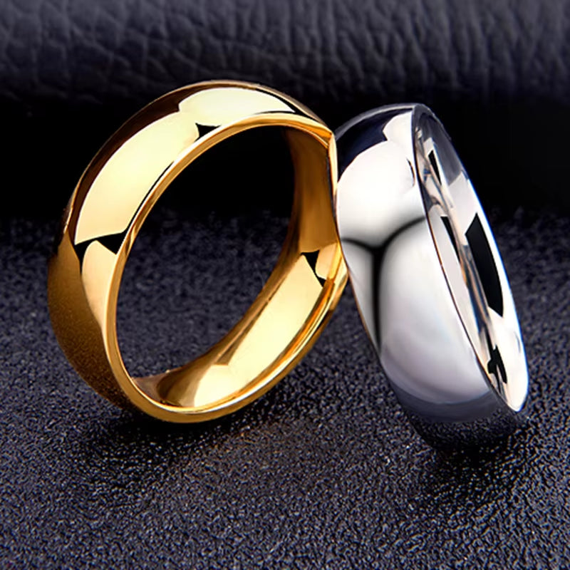 Stainless Steel Wedding Band for Couples