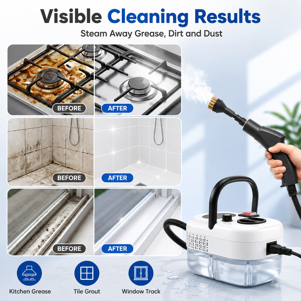 SteamForce™ Pro High-Pressure Handheld Steam Cleaner