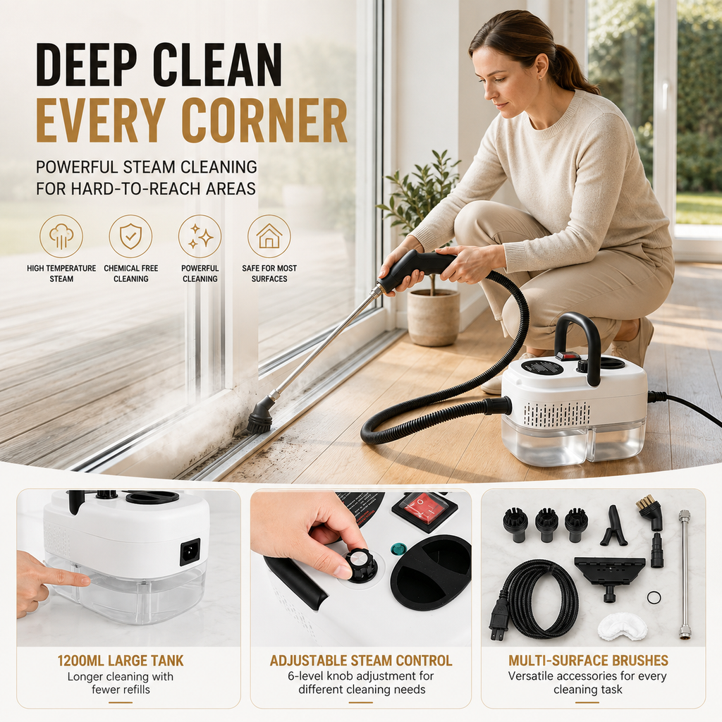 SteamForce™ Pro High-Pressure Handheld Steam Cleaner