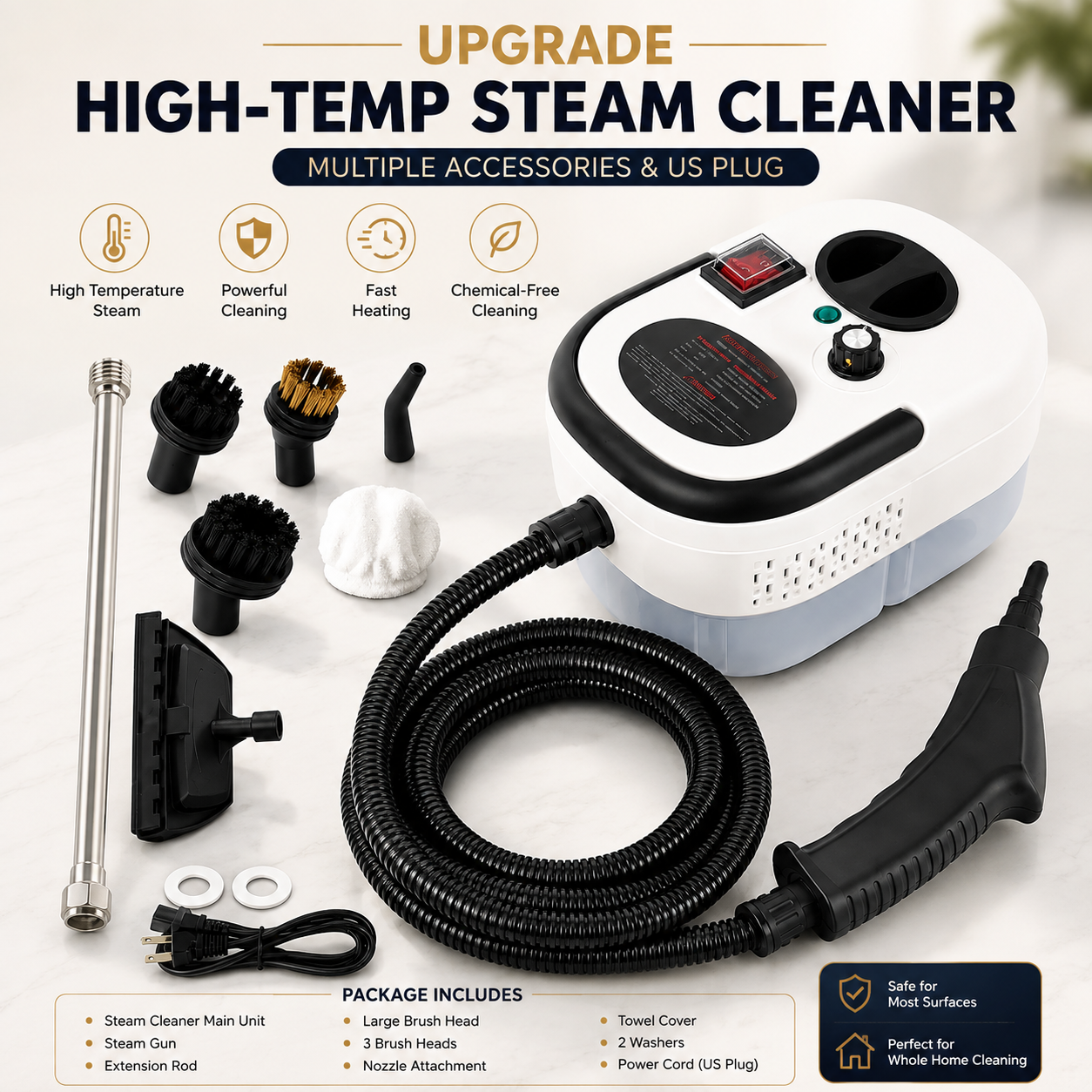 SteamForce™ Pro High-Pressure Handheld Steam Cleaner