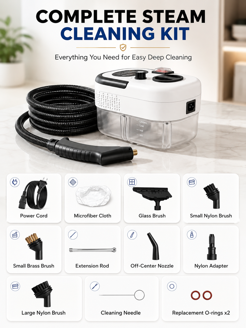 SteamForce™ Pro High-Pressure Handheld Steam Cleaner