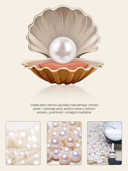 Stunning Pearl and Red Crystal Drop Earrings 