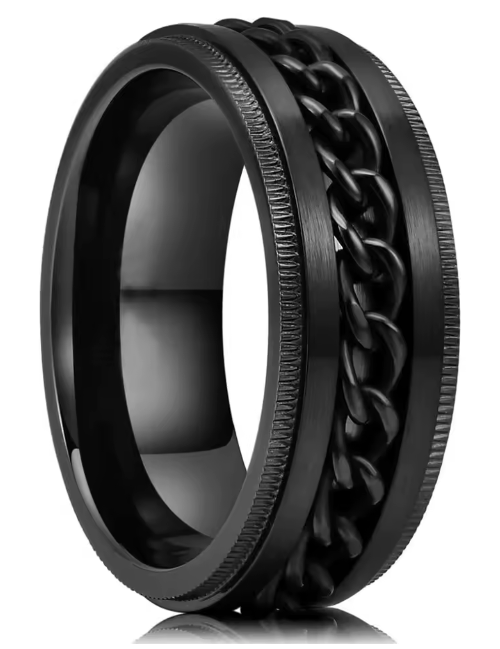 Titanium Steel Rotating Fidget Ring