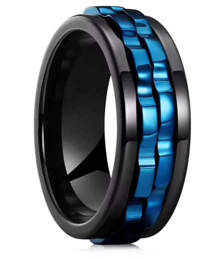 Titanium Steel Rotating Fidget Ring