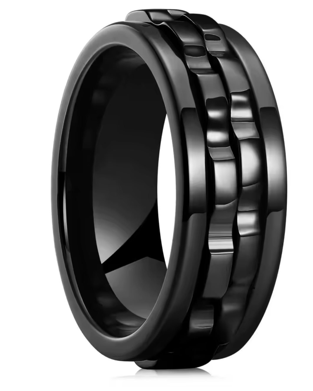 Titanium Steel Rotating Fidget Ring