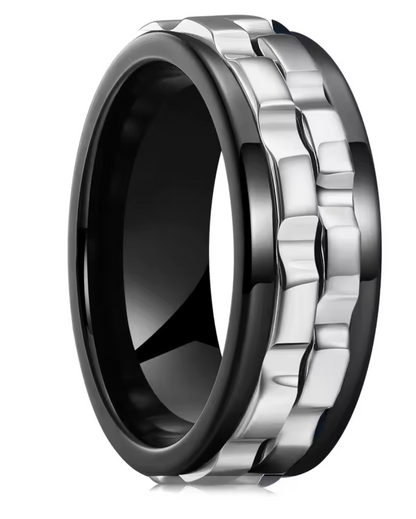 Titanium Steel Rotating Fidget Ring