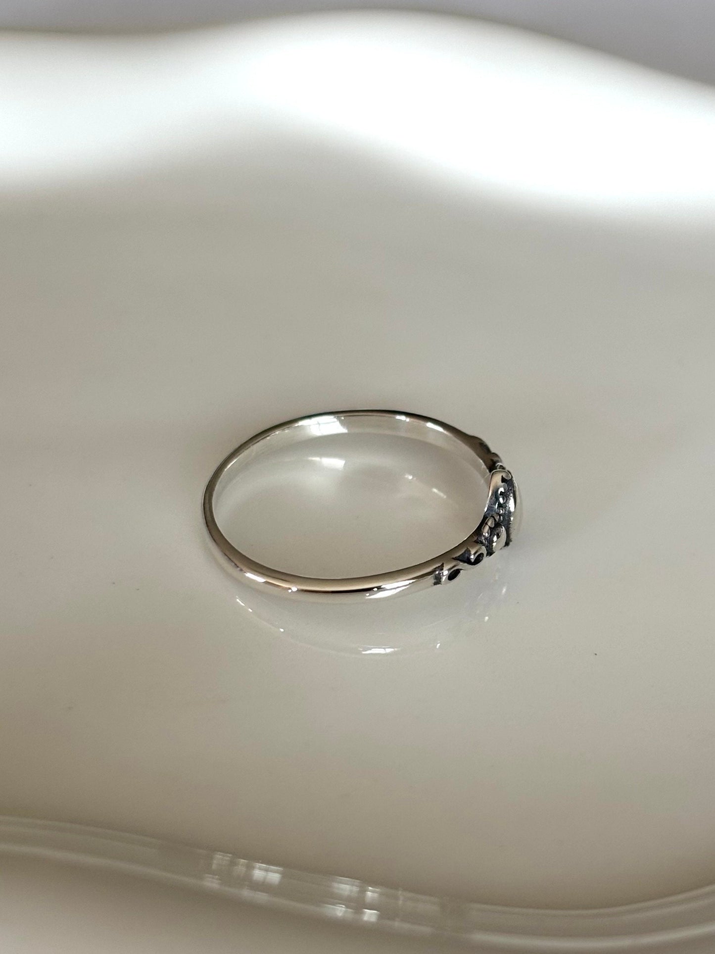 Whisper of Bali: Dainty 925 Silver Ring for Timeless Elegance