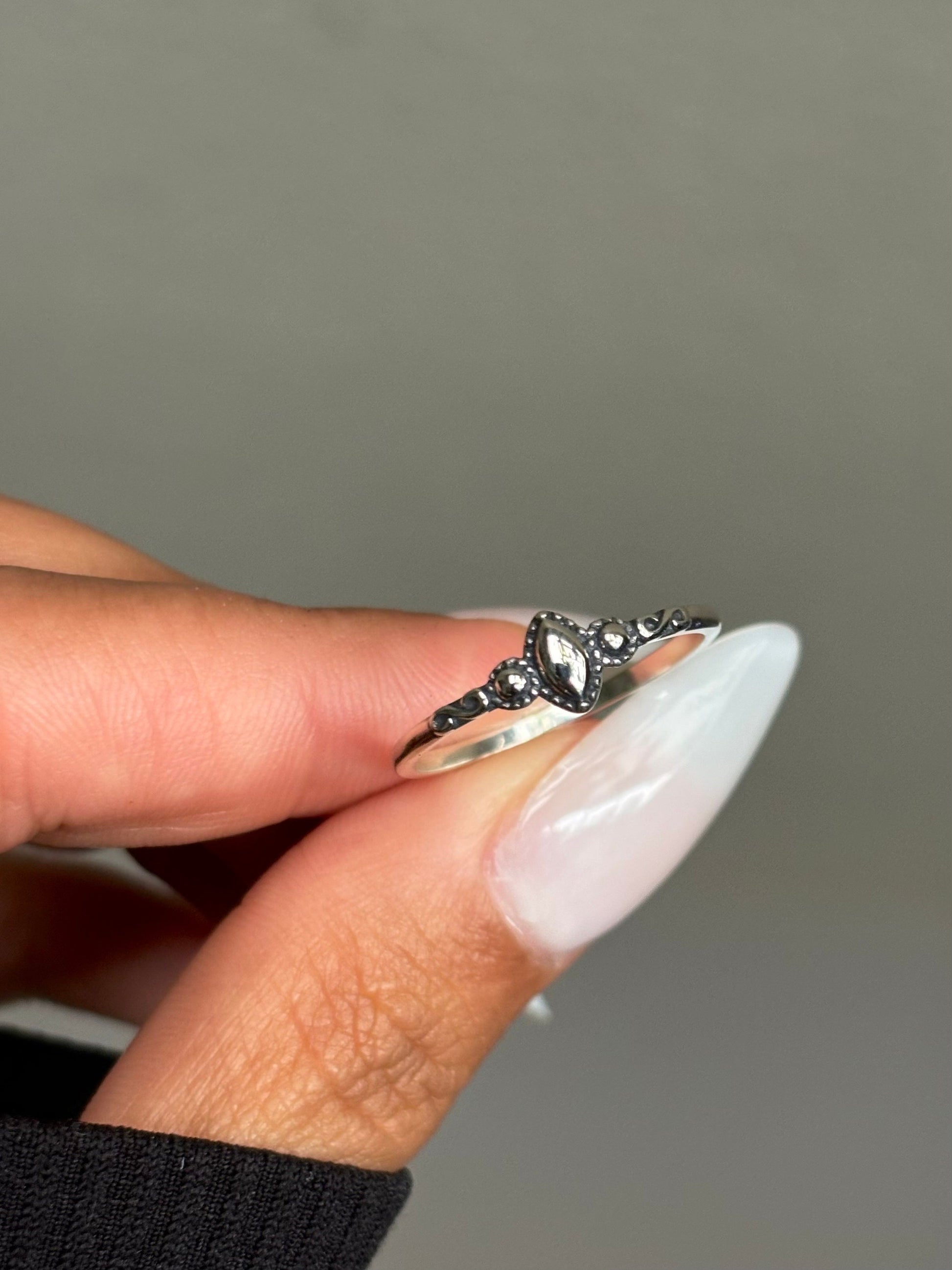 dainty 925 silver ring