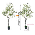 1Pc Artificial Olive Tree 120Cm Tall Faux Plant for Home Balcony Office Garden Decor Indoor Outdoor Plastic Fake Potted Tree