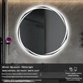 Bathroom Mirror, 60Cm Circular Smart LED Mirror, anti Fog Backlit Circular Mirror, Modern Bedroom Vanity Mirror, Bathroom Mirror